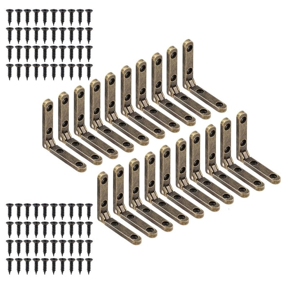 Tibvox Classical Small Hinges Reliable Miniature Hinges for Craft Projects & Cabinets