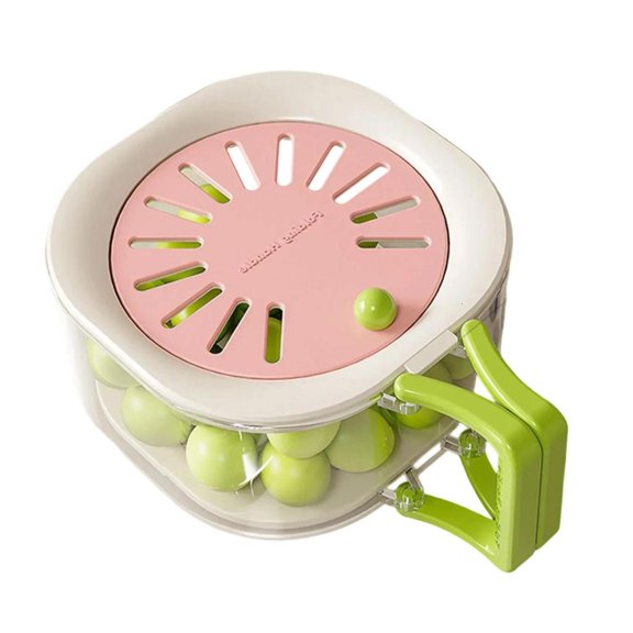 Tibvox Convenient Fruit Drainer Container 2 In 1 Basket For Easy Washing And Storage