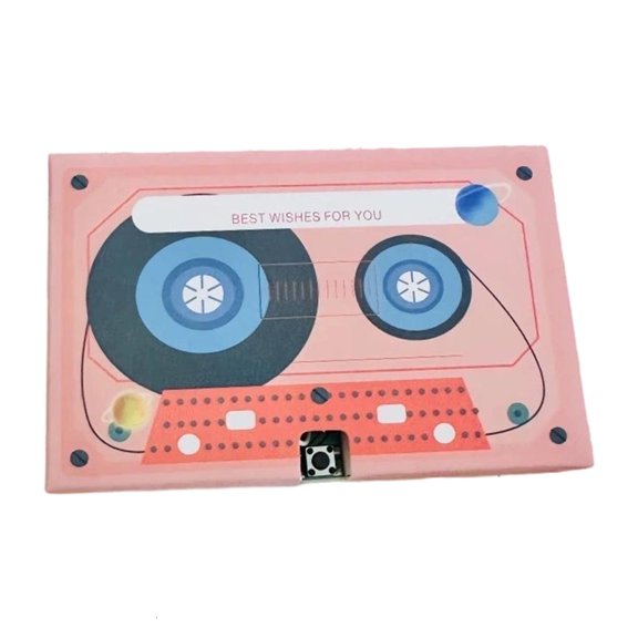 Tibvox Customizable Valentine Day Card Individualized Voice Greeting Card for Party