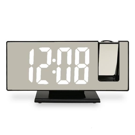 Tibvox Digital Alarm Clock for Bedroom Easy to Set with Projection on Ceiling Wall