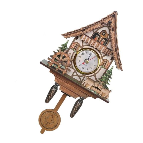 Tibvox Durable Wood Cuckoo Clock Enhances Traditional Styles for Home Livingrooms