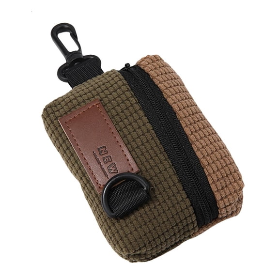 Tibvox Earphone Case Travel Friendly Corduroy Earbud Storage Organizer for Everyday Use