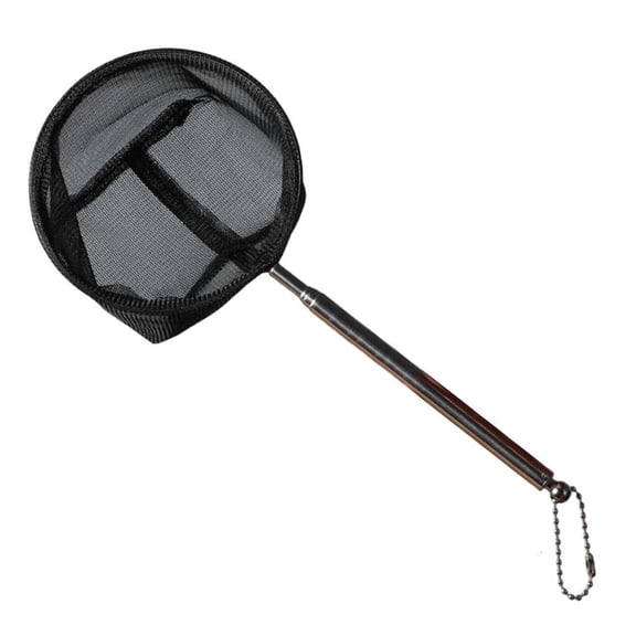 Tibvox Easy to Clean Telescopic Fish Net Telescopic Handle Fishing Net Large/Small