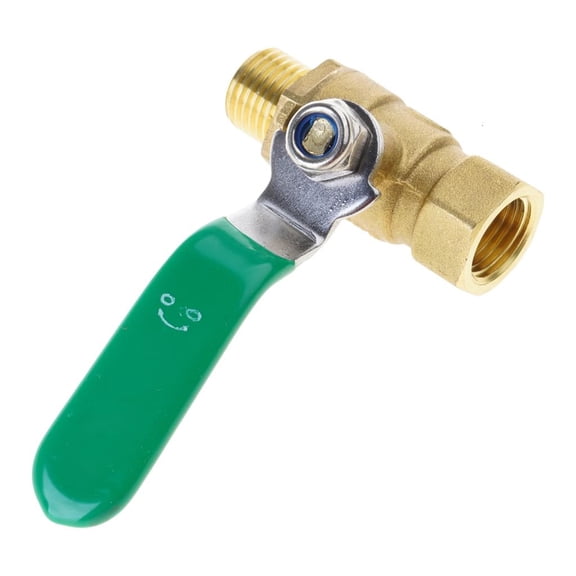 Tibvox Easy to Installion 3/4 Inch BSP DN20 Sturdy Brass Round Valves with Sealing Performances Garden Irrigations Use