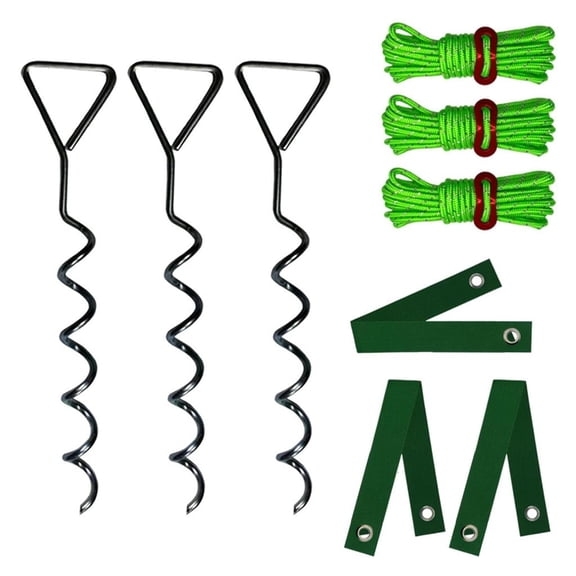 Tibvox Efficient Tree Stakes and Supports Set for Younger Trees Against Bad Weather