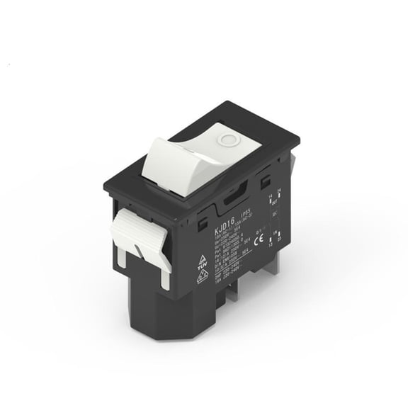Tibvox Electromagnetic Rocker Switches 4Pins Emergencies Stop Button Switches Undervoltage Protections Switches Easy to Install