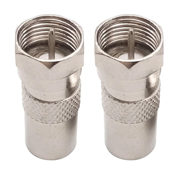 Tibvox F Type Plug Screw Connector Socket to RF Coax Aerial Male Adapter