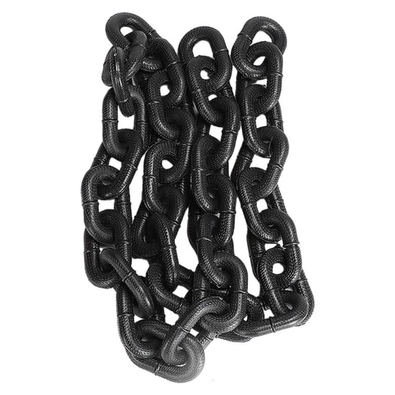 Tibvox False Iron Chain Dog Leash for Fun Short Video Props Interesting Dog Chain