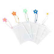Tibvox Fashion-forward Beads Keychain Card Holder Sleeve 3-inch Photo Dust Protectors