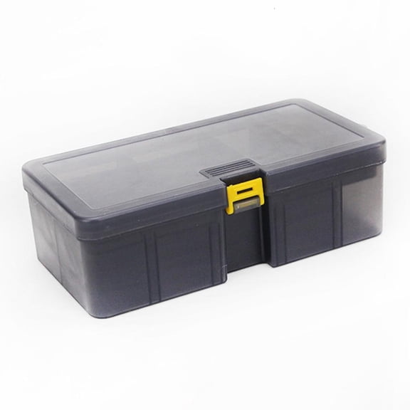 Tibvox Fishing Lures Container Double Layer Fishing Tackle Box Hook Storage Organizers Jig Head Spinner Hook Baits Tool Case
