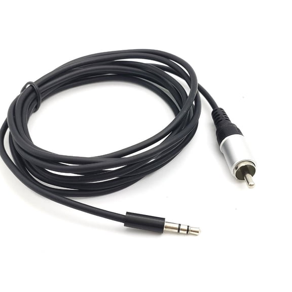 Tibvox Flexible 3.5mm Stereo to RCA Mono Plug AUX Cable for Easy Connection Wire