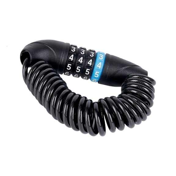 Tibvox Flexible Cable Lock Combination Bike Lock for Bicycles Helmets and Motorcycles For Multipurpose Security
