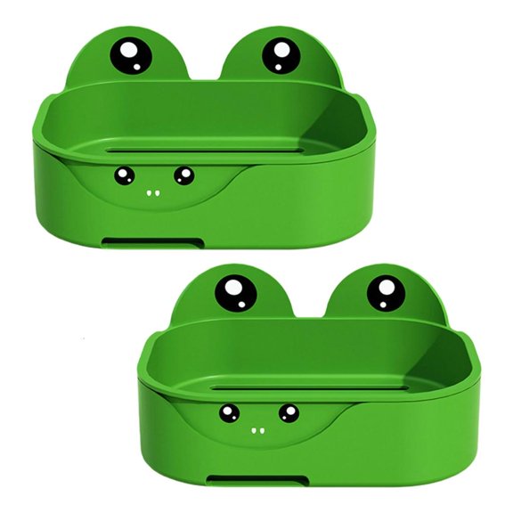 Tibvox Frogs Themed Soap Dish Fun and Functional Bathroom Accessory for Kids and Adults