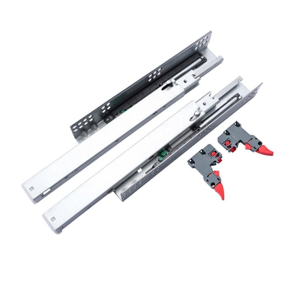 Tibvox Full Extension Undermount Drawer Slides Multiple Size Soft Close Concealed Bottom Mount with Locking Devices for Kitchen