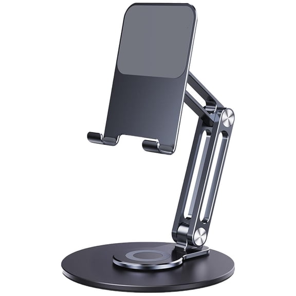 Tibvox Functional Phone & Tablets Stand Foldable Aluminum Stand 360 Degree Rotating