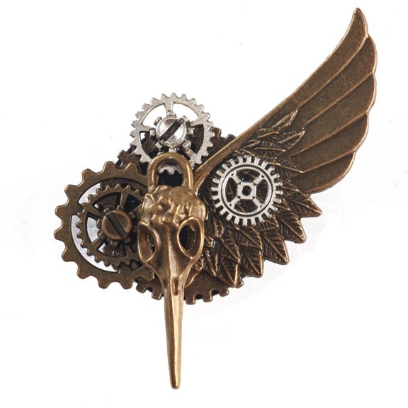 Tibvox Gothic Brooch Pin Steampunk Lapel Pin Steampunk Brooch Pin Steampunk Badge Pin