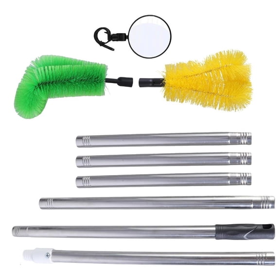 Tibvox Gutter Cleaning Brush Extendable Duster Telescopic Gutter Cleaner Cleaning Tool