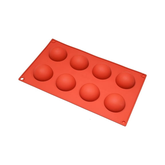 Tibvox Half Round Cone Silicone Mold Cake Baking Tool for Making Chocolate, Candy
