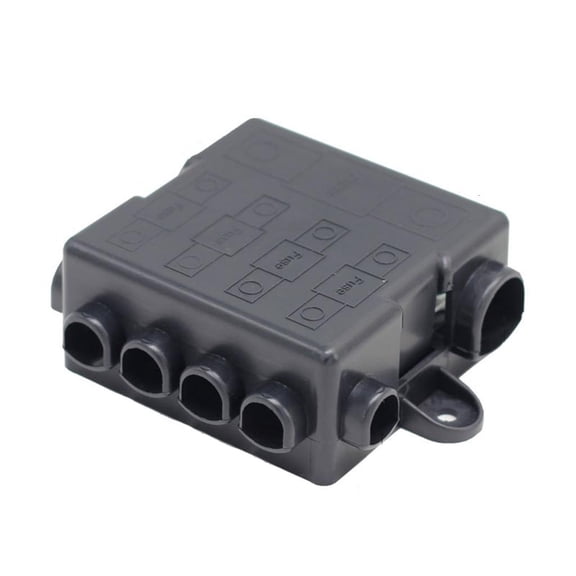 Tibvox Heavy Duty Power Distribution Fuses Holder Car Power Distribution Terminals Block 5 Poles Bus Bar Fuse Holder Box