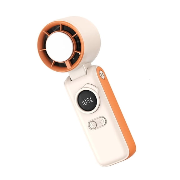 Tibvox High Speed Handheld Fan with Digital Display for Outdoor, Office, Makeup