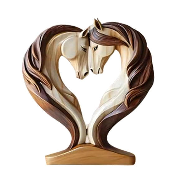 Tibvox Horse Head Statue Decors Animal Sculptures Horse Figurines Ornament Home Decors