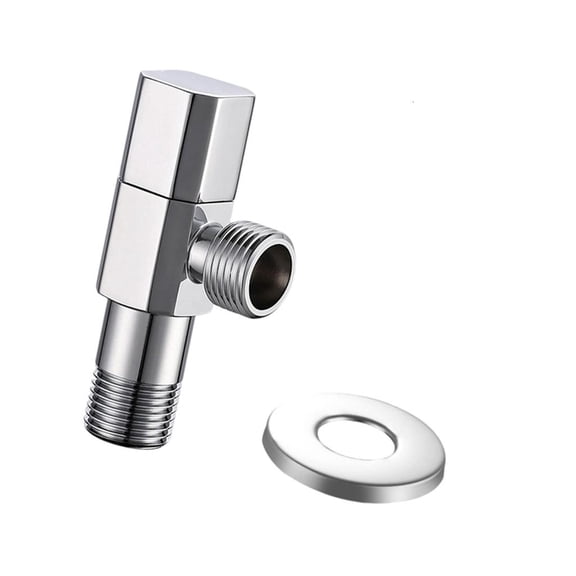 Tibvox Hot/Cold Water Shut Down Valves Turn Angle Stop Valves Plumbing Fitting
