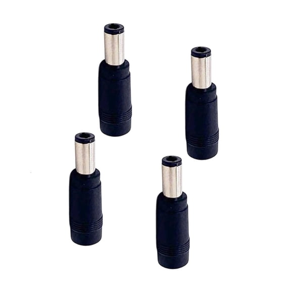 Tibvox Inlines DC5.5X2.1 to DC6.5X3.0Mm Barrels Plug Adapter, 4Pack Compactly Power Jacks Converters for Backup Connectors Matching