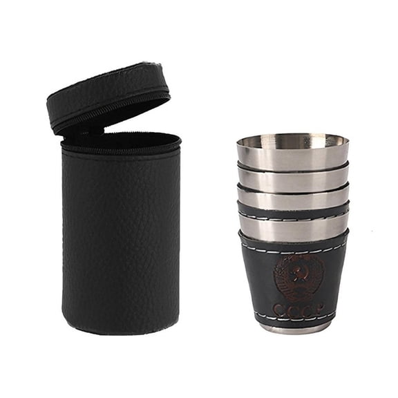 Tibvox Insulated Vodka Shot Glasses Double Layer Design Nonrust Steel Materials Prevents Condensation And Heat Transfer