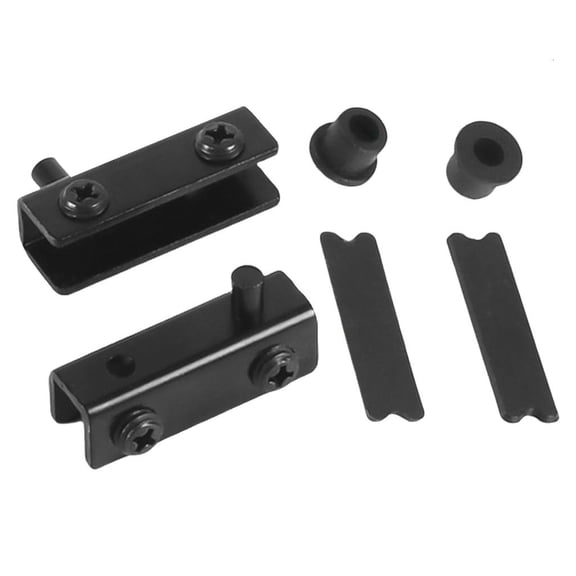 Tibvox Invisible Glass Door Cabinet Hinges Corrosion Resistant Hinges set Enhances Safe Suitable for Multiple Applications