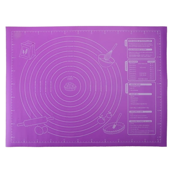 Tibvox Kneading Dough Mat Silicone Baking Mat Pizza Cake Dough Maker Pastry Kitchen Cooking Grill Gadgets Bakeware Table Pad