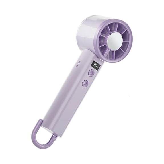 Tibvox Light Weight Ice Cooling Fan With 199 Adjustable Speeds USB Rechargeable Handheld Fan for Hiking Camping Office Use