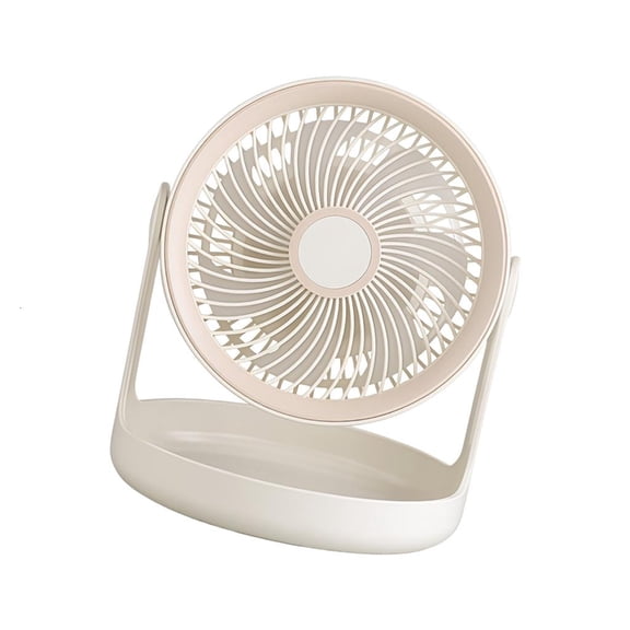 Tibvox Light Weight Portable Desk Fan With Storage Base 3 Adjustable Speeds Energy Efficient Personally Cooling Fan Easy to Use