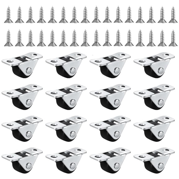 Tibvox Low Noise TPE Rubber Casters Metal Frame Smooth Gliding for Chairs Desks Use
