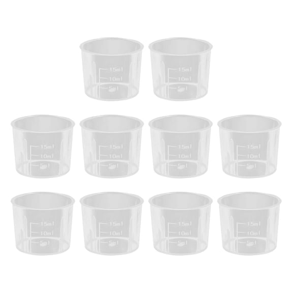 Tibvox Measuring Cup Graduated Beakers Mixing Cup for Kitchen Baking Lab Measrue Tool