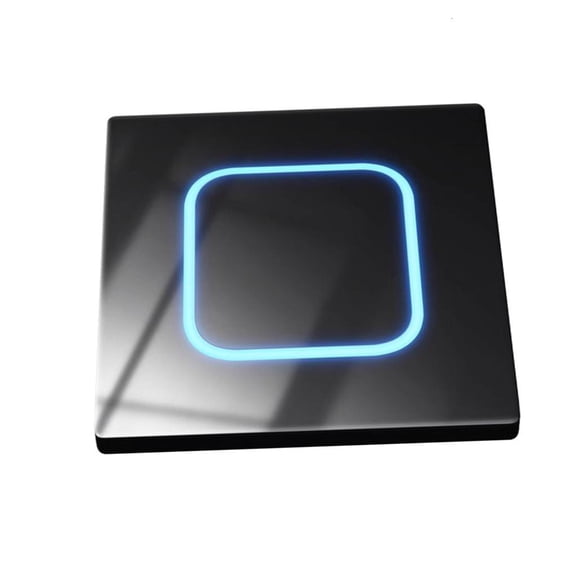 Tibvox Modern Electrical Light Switches Tempered Glass Panel LED Switches Easy to Use