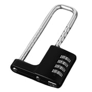 Tibvox Multipurpose Long Shackles Padlock Combination Lock with Extendable Shackles Aluminum for Secure Lockers & Cabinet Access