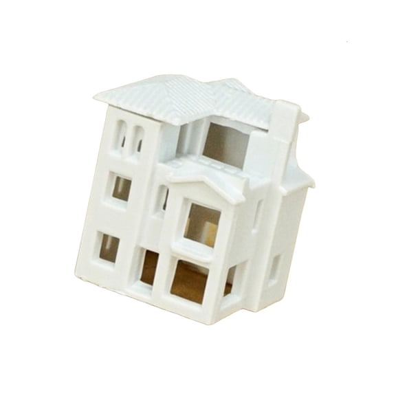 Tibvox N Scale 1：800 Villas Building Assembling Model Outland Realism Scene for DIY Sand Table Garden Microlandscape Ornament