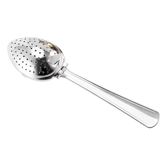 Tibvox Nonrust Steel Leaves Shape Tea Strainer With Handle For Loose Tea And Coffee