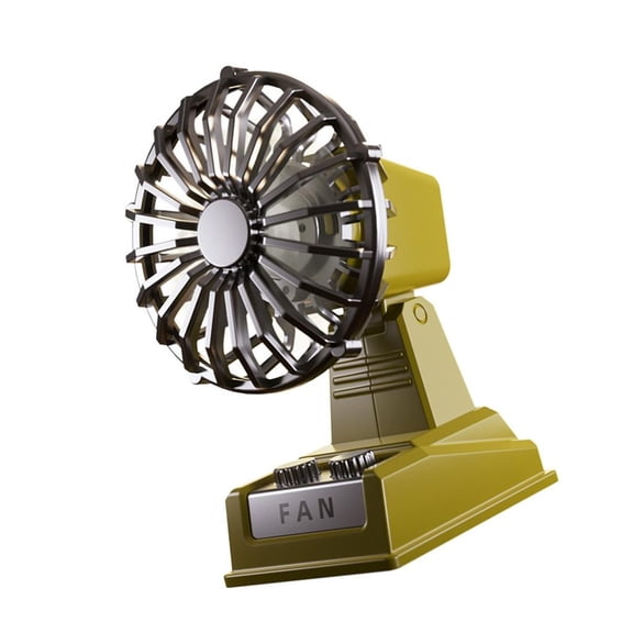 Tibvox Old Fashioned Small Fan with Powerful Motor and Small Size Powerful Table Fan Plastic Texture Perfect for Study Room