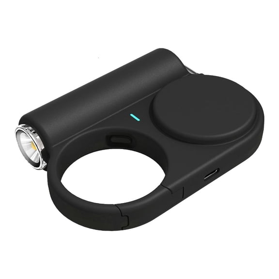 Tibvox Outdoor Power Supply Pack 5000mAh With Retractable Cable LED Light for Camping