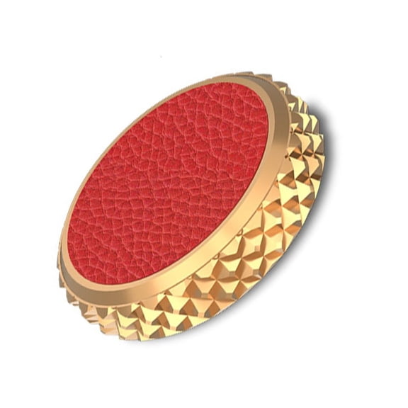 Tibvox PU Leather Brass Camera Shutter Button for X100VI/X100S/X100T Threaded Camera