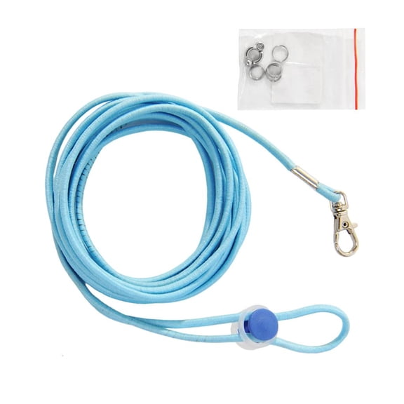 Tibvox Pet Bird Safety Leash For Small Bird 9.84Feet Long Parrots Tether Elastic Rope