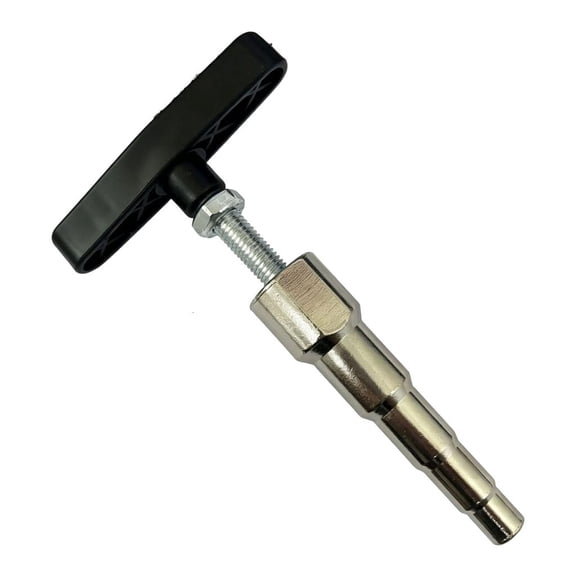 Tibvox Pipe Opening Tool Manual Pipe Expander for Floor Heating Repair, T Handle Screw Feed Stepped Head for PEX PERT Pipe Re-Rounding Tasks