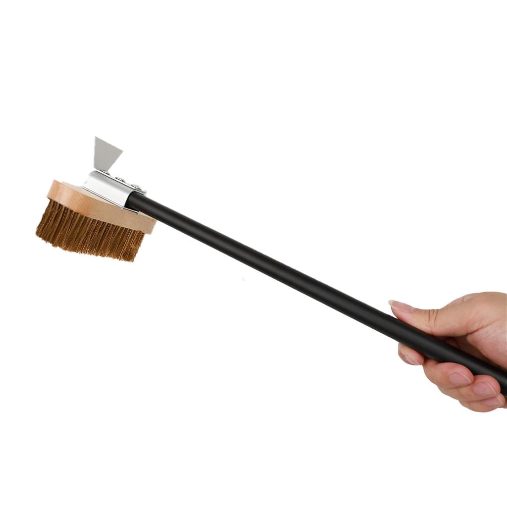 Tibvox Pizza Oven Brush with Handle Grill Brass Bristle Brush Household Oven Clean