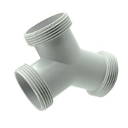 Tibvox Plastic Y-Shaped Strainer Connector 3-Way Tees Fitting Coupling Connector Fitting