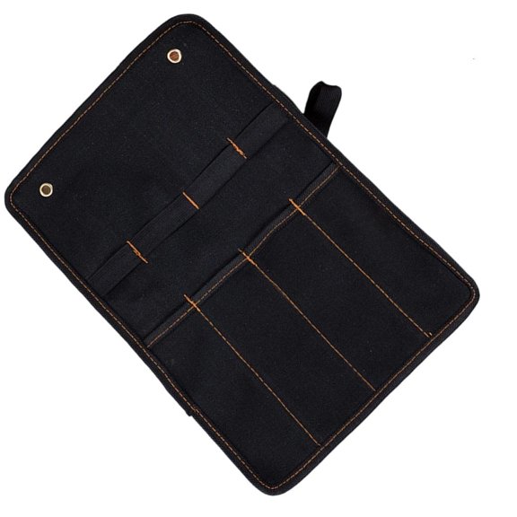 Tibvox Pocket Tool Roll Holder Chisel Carrying Case Canvas Pocket Tool Roll Holder For Cutter Hammer Gouges Carpenter