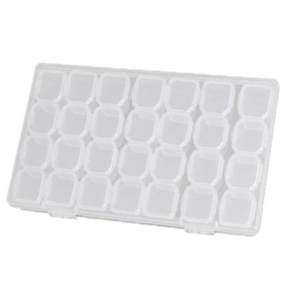 Tibvox Portable Clear Jewelry Box Convenient Storage Box Clear Jewelry Container