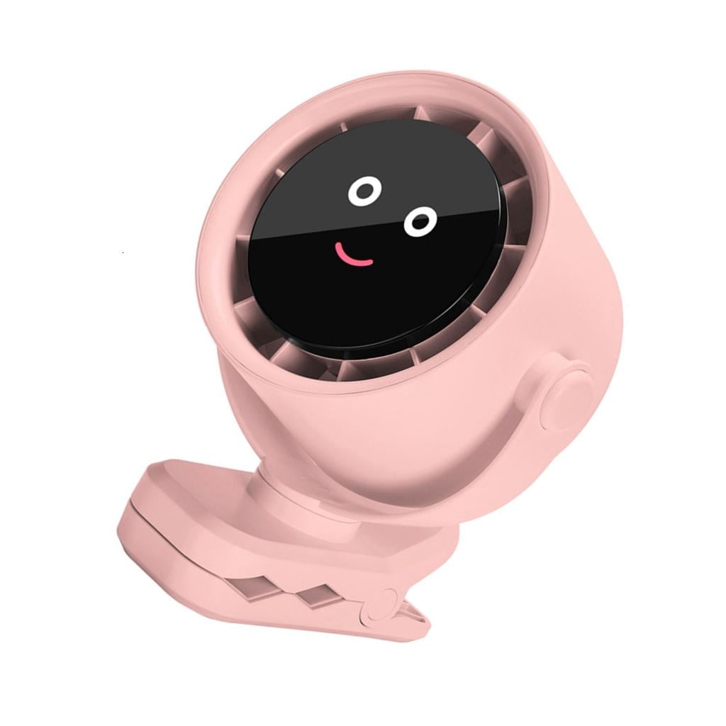 Tibvox Portable Clip Fan with Digital Display 4000mAh Rechargeable Battery Adjustable