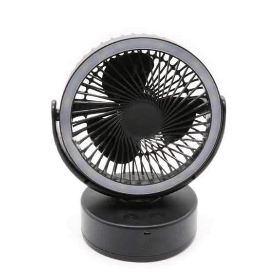 Tibvox Portable LED Camping Lantern Tent Fan 2 in 1 Outdoor Lamp with Ceiling Fan