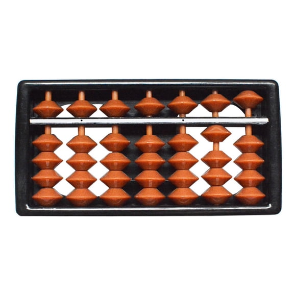 Tibvox Professional Abacus Anti-Skid Rubber Feet Chinese Abacus Calculator for Students Teachers Math Lessons